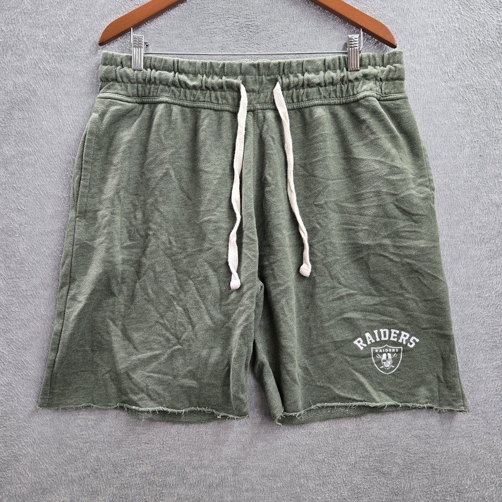 Oakland Raiders Men Activewear Shorts XL Green Concepts Sport Athletic Y2K